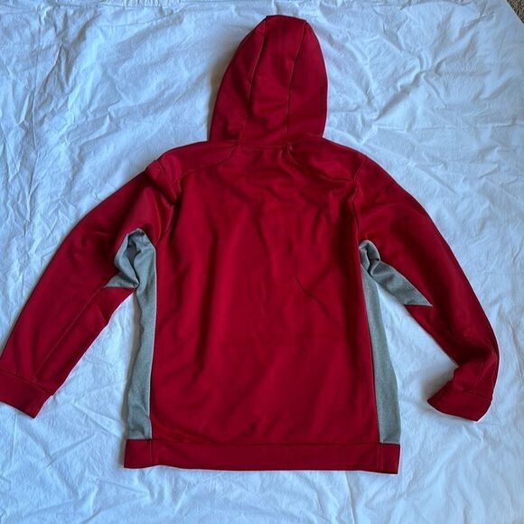 Nike Men's Red Hoodie Sweater - Picture 4 of 5